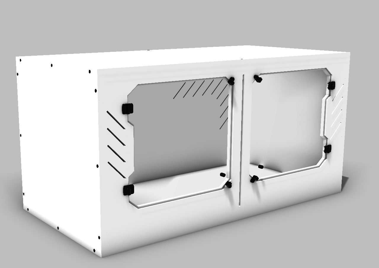 RCB90 cost-efficient PVC reptile enclosure with plexiglass windows