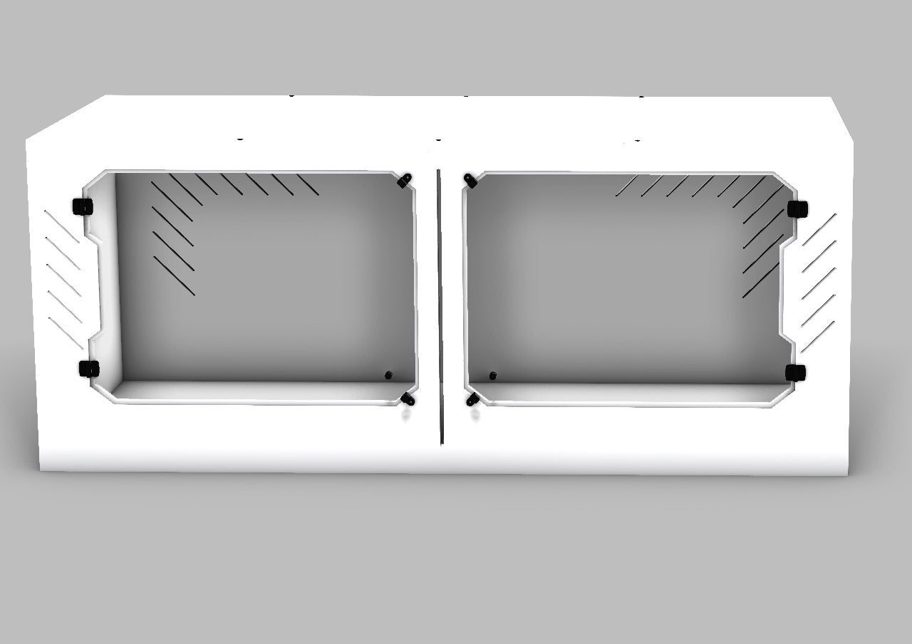 RCB120 cost-efficient PVC reptile enclosure with plexiglass windows