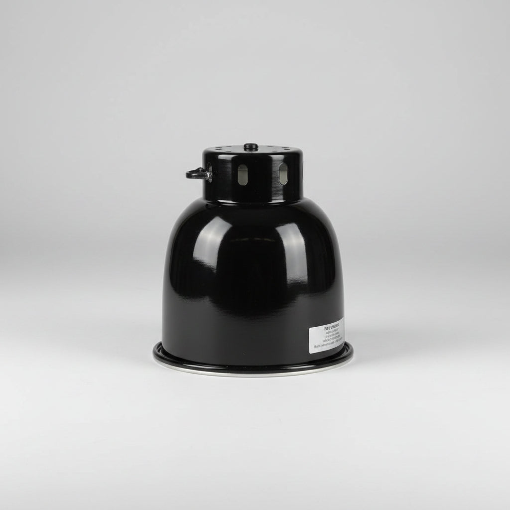 Compact dome fixture attached above terrarium