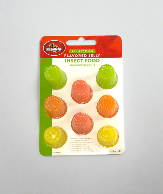 McianZoo flavored jelly insect food cups arranged