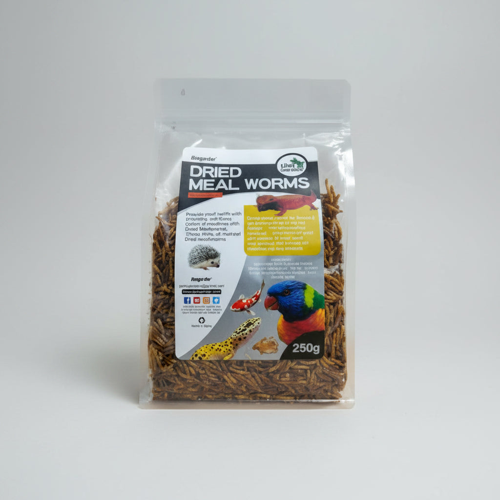 Giangarden Dried Mealworms 250g front packaging