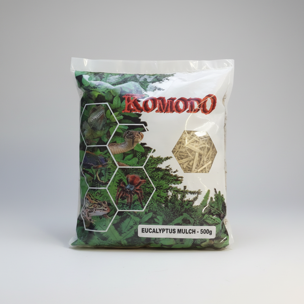 Packaged Komodo Eucalyptus Mulch – 500g bag