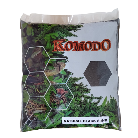 Packaged Komodo Natural Black Sand – 5kg bag
