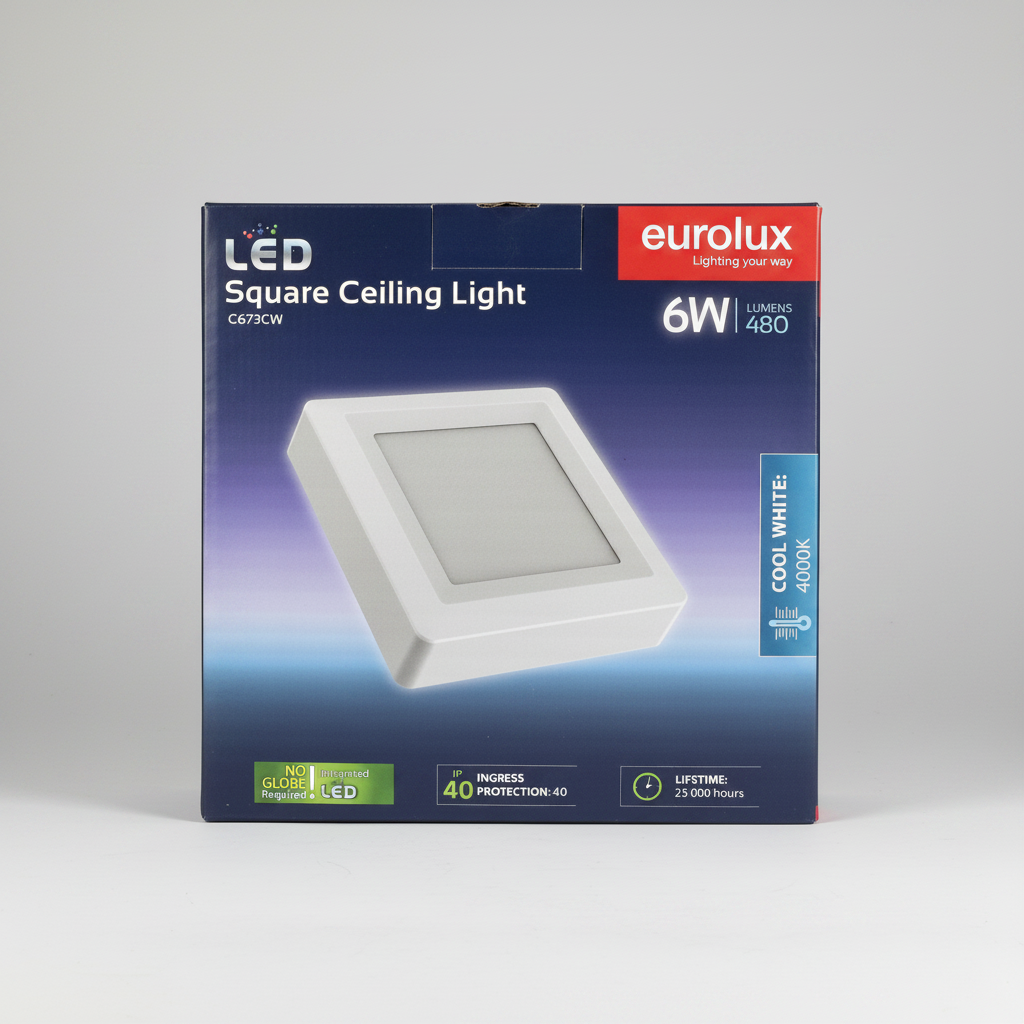 Energy-efficient LED square light for reptile cages