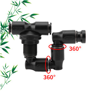 Close-up of ultrasonic mist generating nozzles