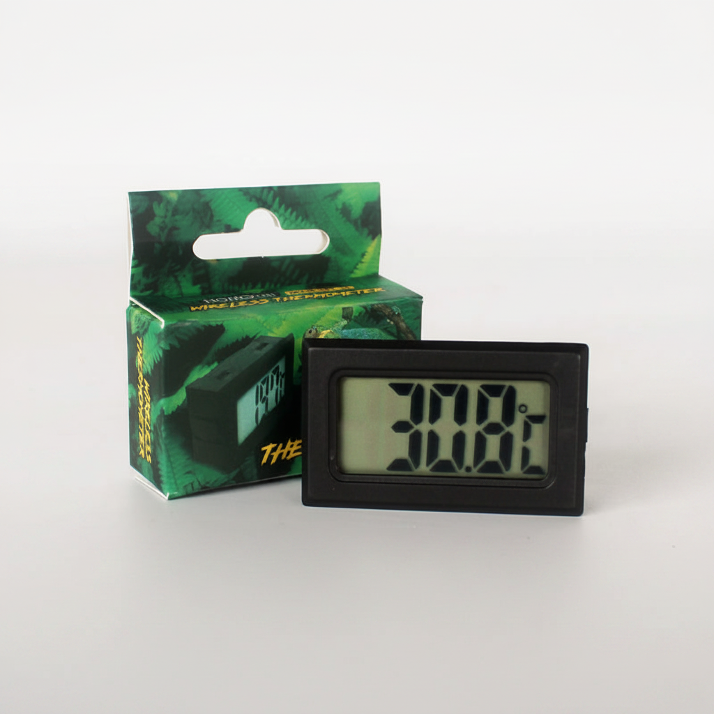 Nomoy NFF‑30 thermometer with LED display showing temperature