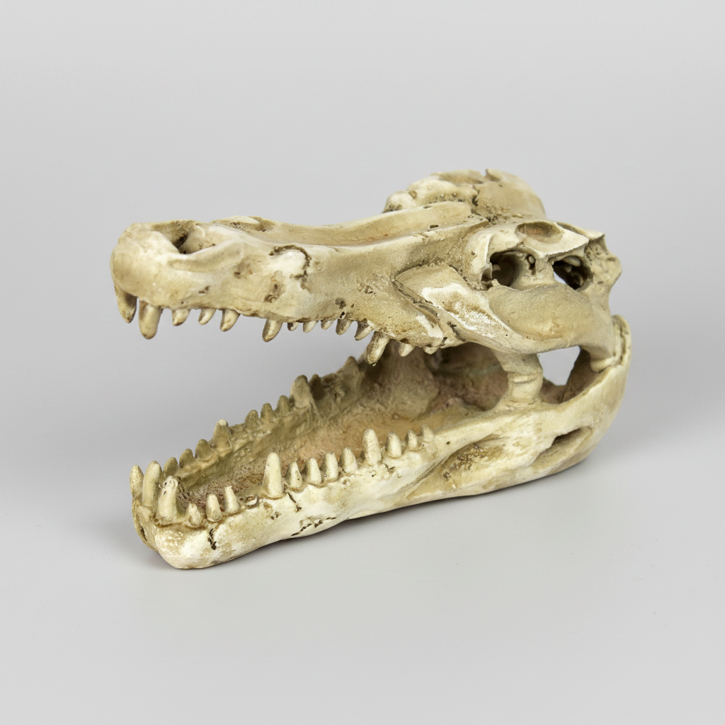 Dinosaur skull model decor for reptile enclosure