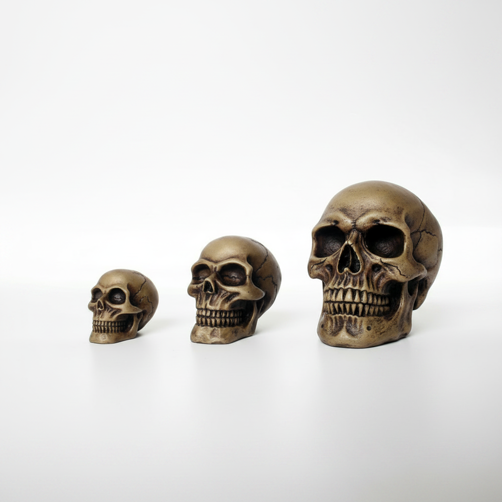 Resin Skull head - Nomoy various sizes