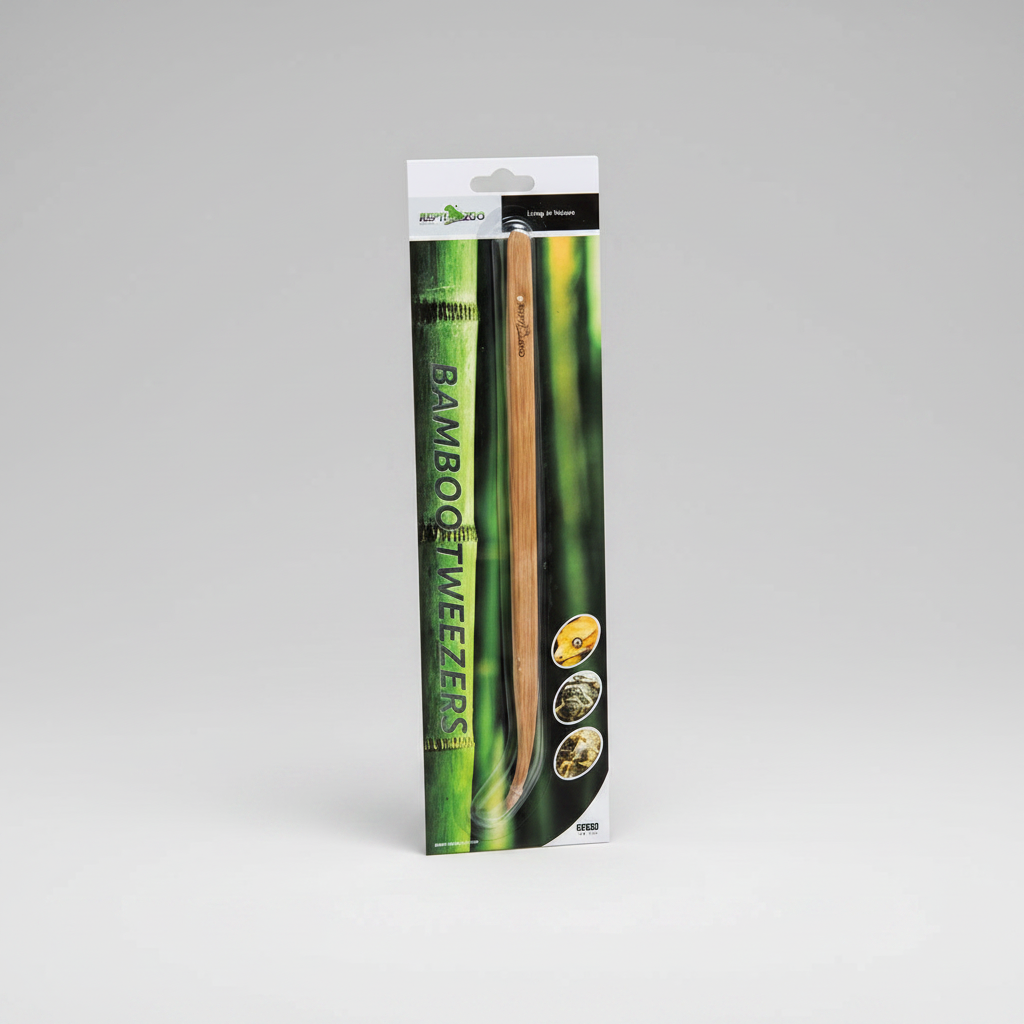 Packaged ReptiZoo Bamboo Tweezers – 300mm
