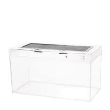 Anti-Falling Reptile Box with secure locking lid