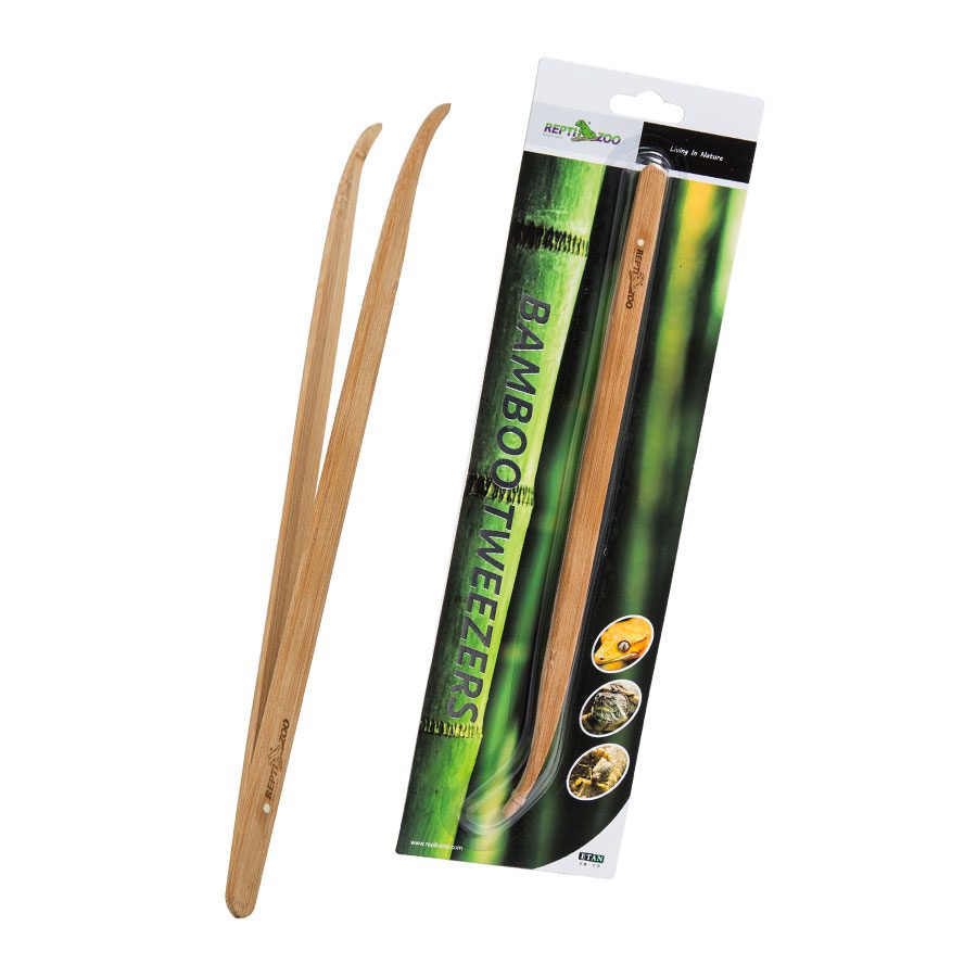 Close-up of bamboo tip handling