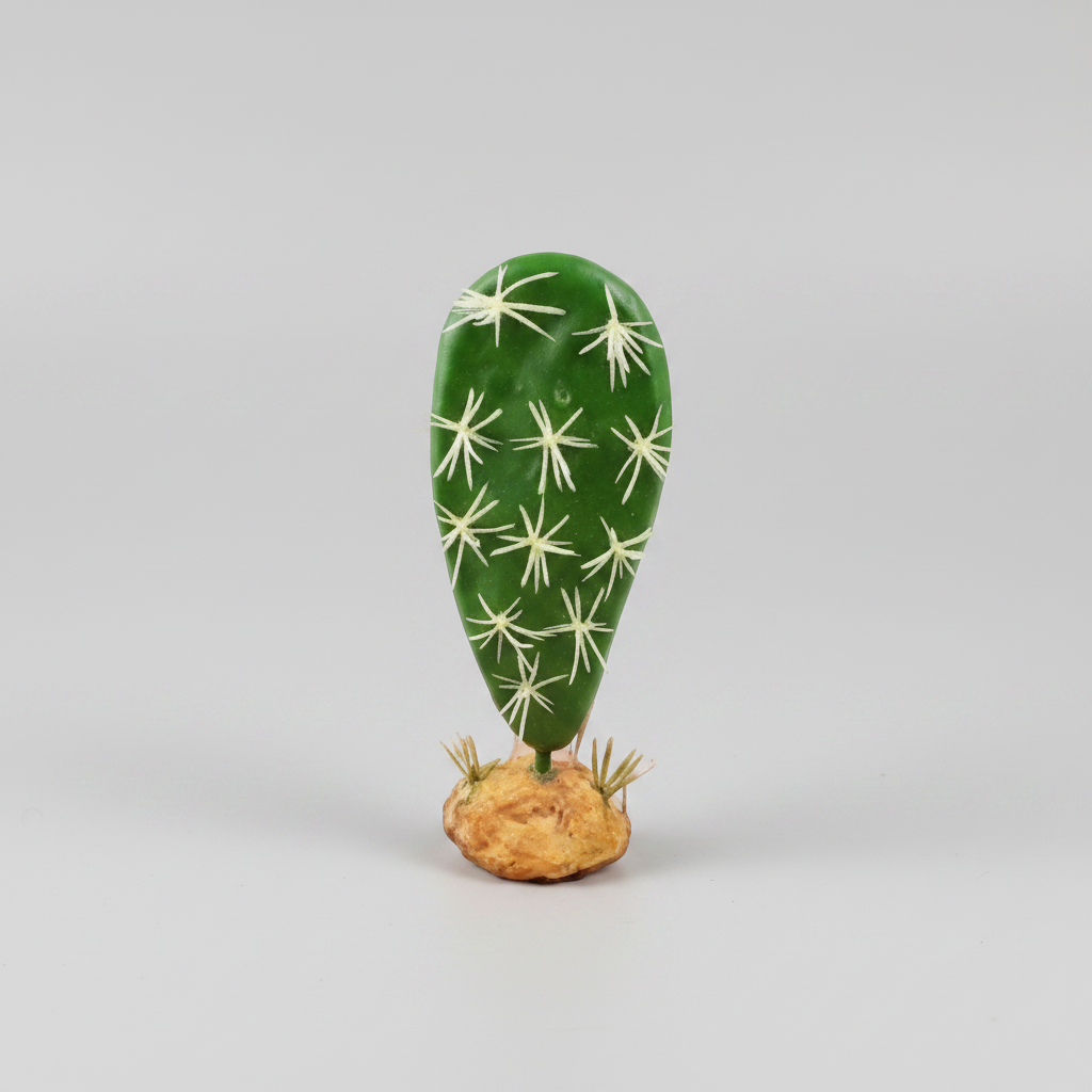 Green cactus -artificial decor for reptile enclosures