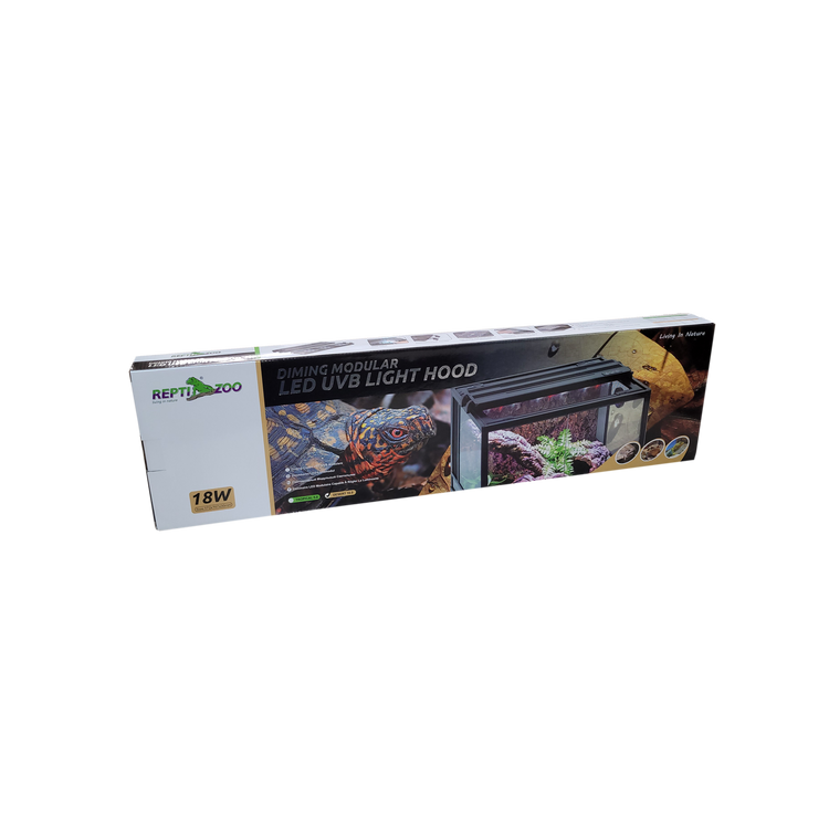 Zoo Med PowerSun UV mercury vapor lamp emitting heat and UVB in a reptile tank