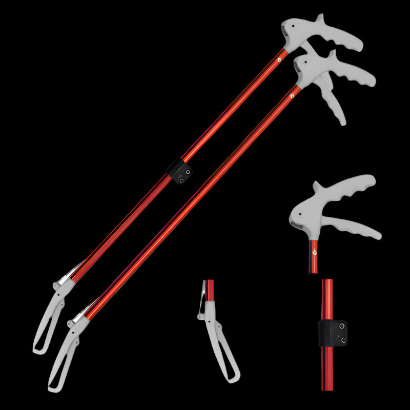 Handle and folding mechanism close-up