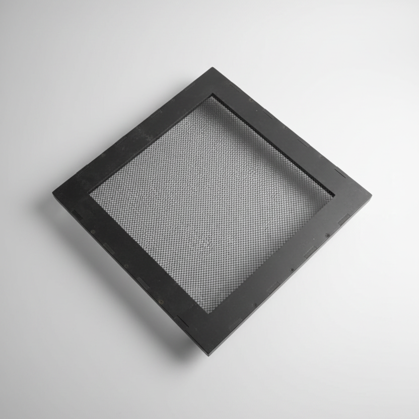Black square mesch top  on a background