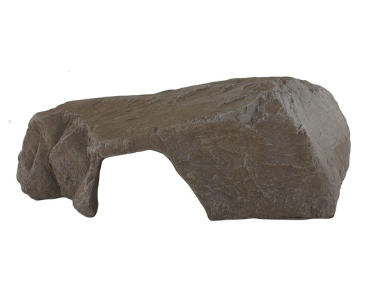 Non-tip resin rock hide, perfect for large reptiles like snakes and lizards.