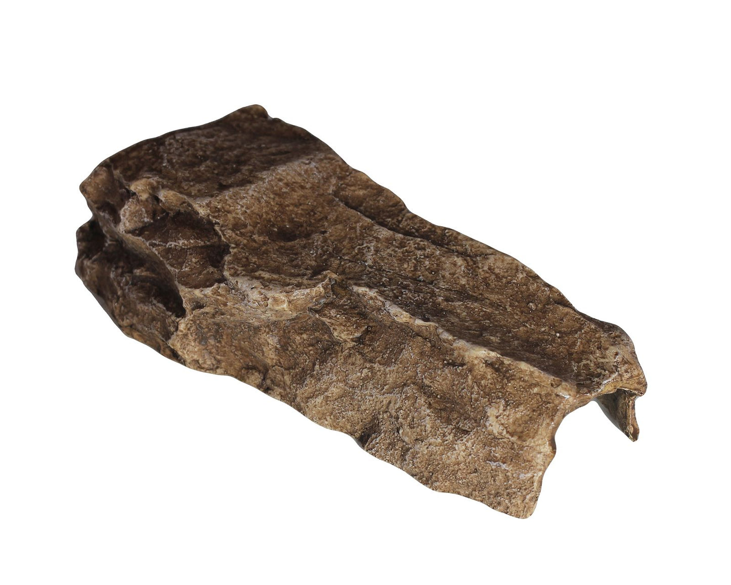 Slate rock resin hide with realistic slate design for reptile enclosures