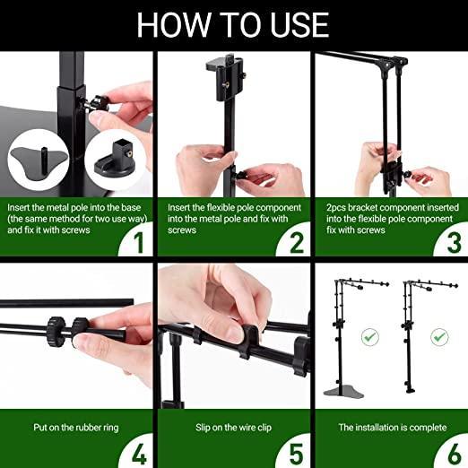Adjustable Reptile Enclosure Lamp Bracket 2in1