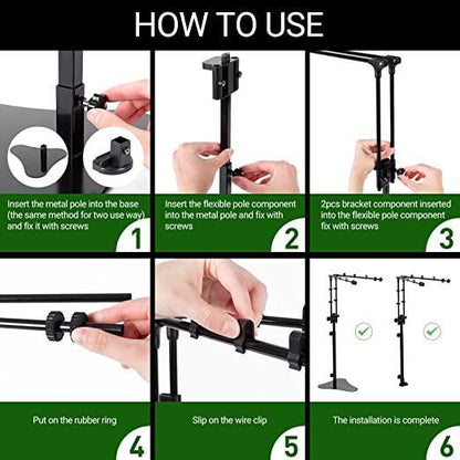 Adjustable Reptile Enclosure Lamp Bracket 2in1