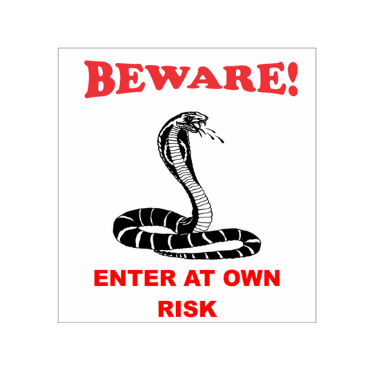 Close-up of Komodo snake warning