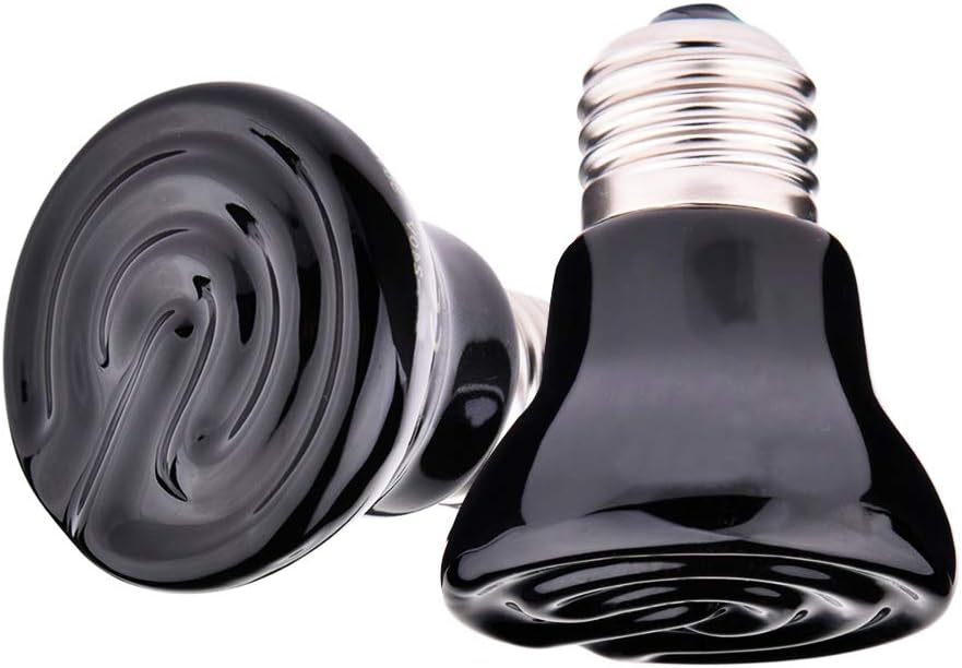 Black ceramic heat emitter 50W for reptile use