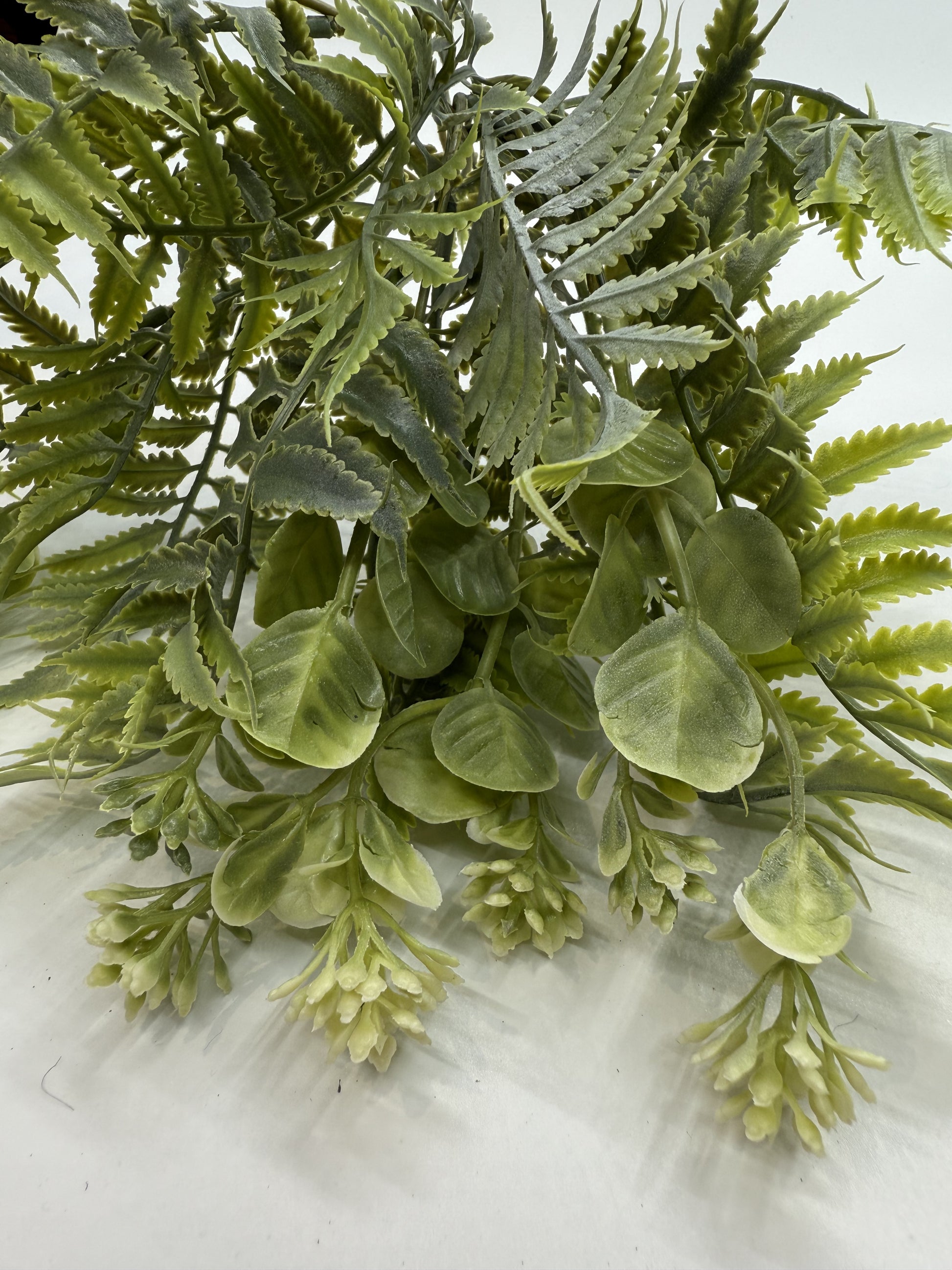 Lifelike Asplenium Contiguum artificial plant creating a natural habitat in a reptile enclosure