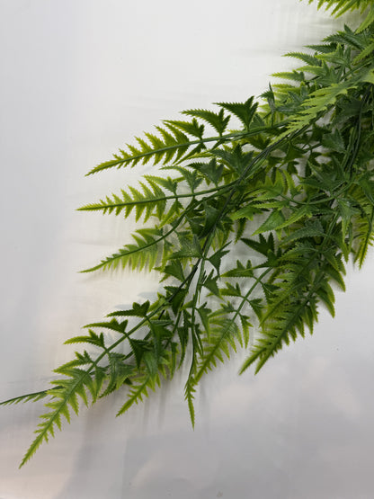 Pteris Quadriaurita artificial fern adding natural greenery to a reptile vivarium