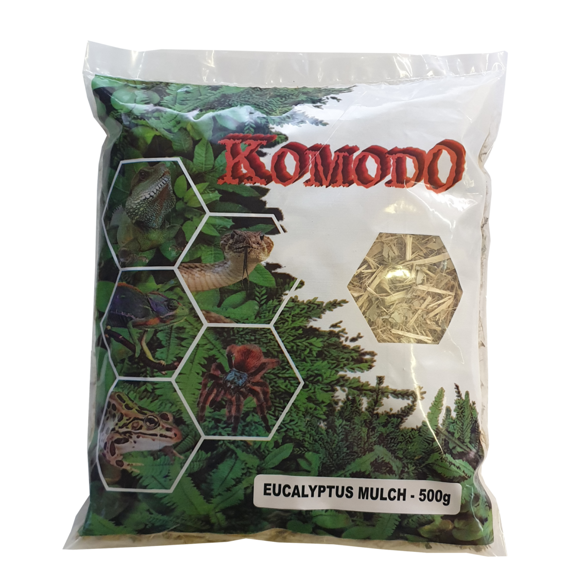 Packaged Komodo Eucalyptus Mulch – 500g bag