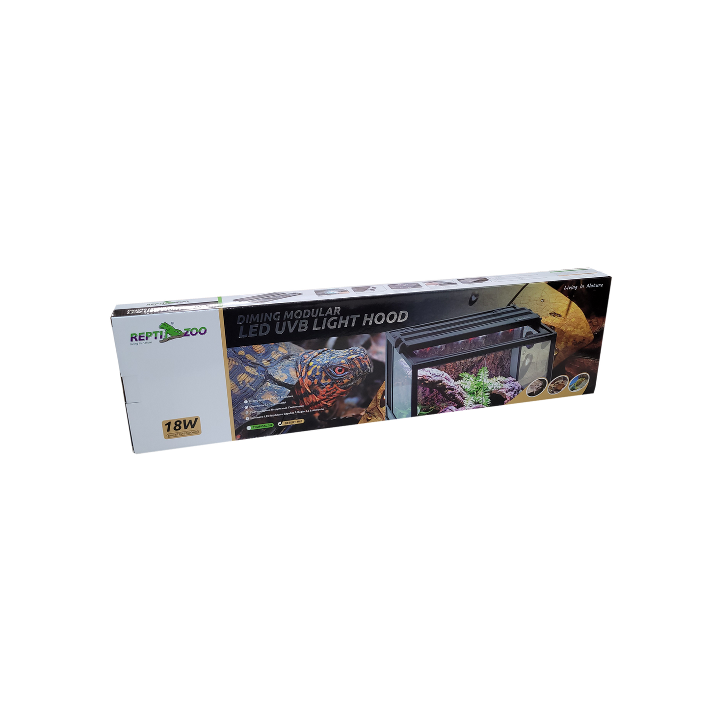 24" LED UVB 10.0 light hood 18w
