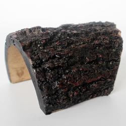 Wood log reptile resin hide