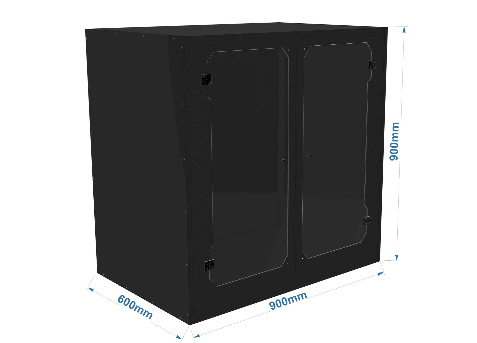 RCA90 PVC enclosure with plexiglass windows for arboreal reptiles
