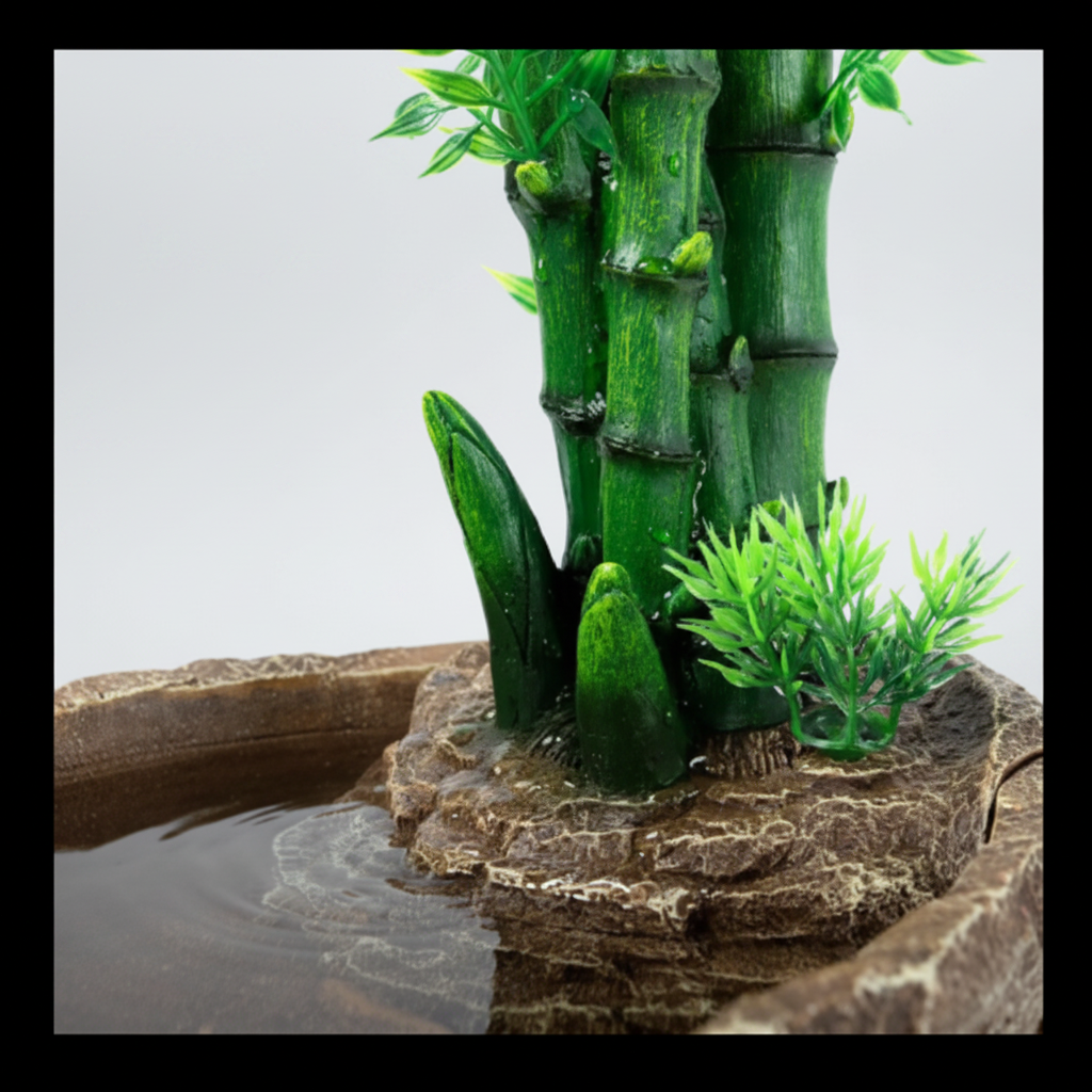 2in1 Bamboo plant dripper -Reptile fountain