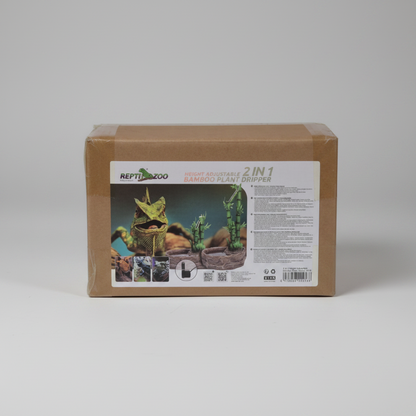 2in1 Bamboo plant dripper -Reptile fountain