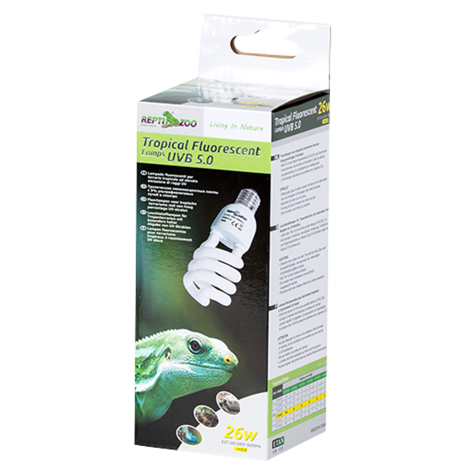 26W compact UVB lamp with E27 base