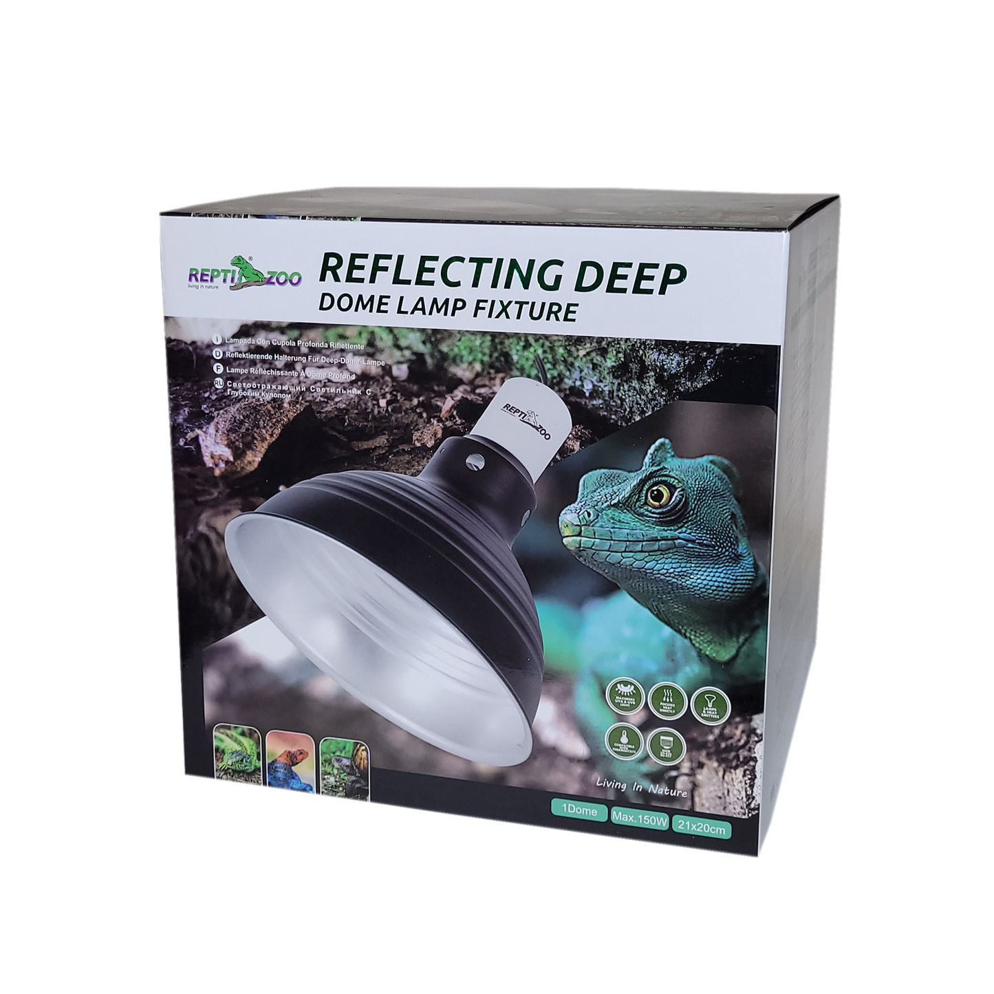 Reptile light deep dome 8.15" 