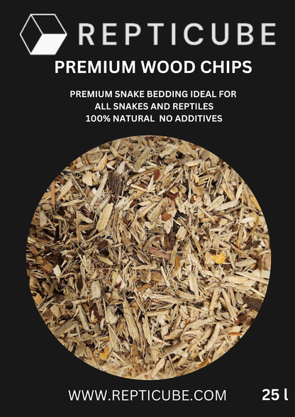 Premium wood chips reptile substrate ideal for moisture retention