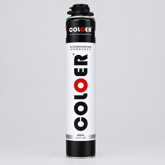A single can of Color Landscape Fabric Conserving Foam on a solid white background.