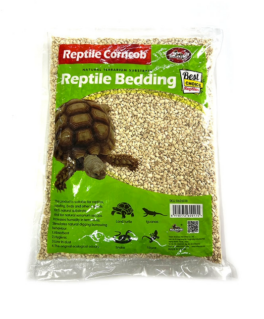 Bag of McianZoo corncob substrate labeled