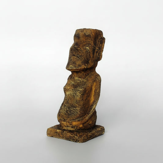 Resin ancient head sotone decor for reptile, snake enclosure
