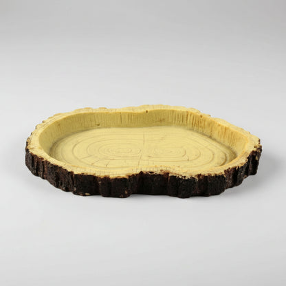 reptile water and feeding bowl for reptiles shaped in a log
