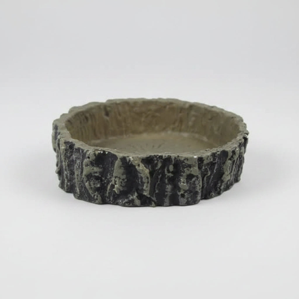A round, shallow water and feeding bowi for reptiles
