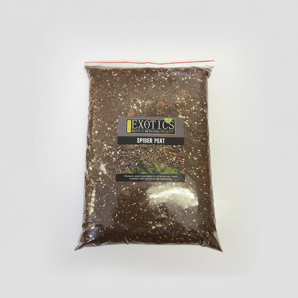 Bag of Exotics Spider Peat on a white background