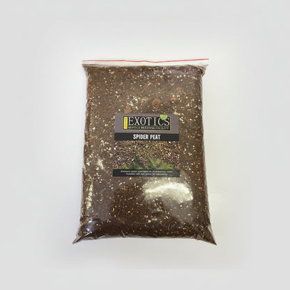 Bag of Exotics Spider Peat on a white background